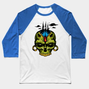 Native Devil Skull Baseball T-Shirt